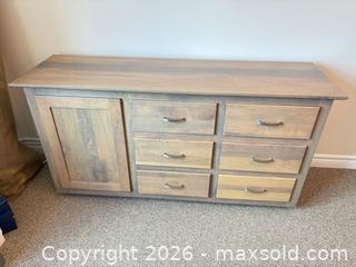 MaxSold Auction: Custom made solid maple and pickled oak Modern/Transitional Credenza Dresser - Kawartha Lakes (Ontario, Canada) SELLER MANAGED Downsizing Online Auction - Albert Street South (CONDO)