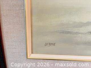 MaxSold Auction: Jim Birnie Original Acrylic Barn Landscape in wood frame.   - Kawartha Lakes (Ontario, Canada) SELLER MANAGED Downsizing Online Auction - Albert Street South (CONDO)