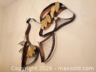 MaxSold Auction: Large Mid-Century Abstract Brass & Patinated Copper Wall Sculpture  - Kawartha Lakes (Ontario, Canada) SELLER MANAGED Downsizing Online Auction - Albert Street South (CONDO)