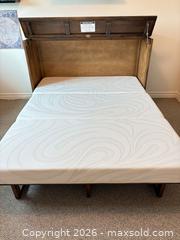 MaxSold Auction: Like new Queen Murphy Wall/Cabinet Bed - Medium Brown Walnut - Kawartha Lakes (Ontario, Canada) SELLER MANAGED Downsizing Online Auction - Albert Street South (CONDO)