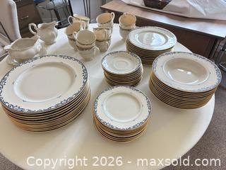 MaxSold Auction: Set of 12 Lenox Liberty Blue Scroll Fine Bone China Dinnerware Set - Kawartha Lakes (Ontario, Canada) SELLER MANAGED Downsizing Online Auction - Albert Street South (CONDO)