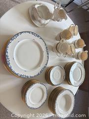 MaxSold Auction: Set of 12 Lenox Liberty Blue Scroll Fine Bone China Dinnerware Set - Kawartha Lakes (Ontario, Canada) SELLER MANAGED Downsizing Online Auction - Albert Street South (CONDO)
