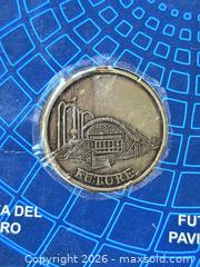 MaxSold Auction: Expo '92 Sevilla Commemorative Bronze/Brass Medal (1992) - South Frontenac (Ontario, Canada) SELLER MANAGED Downsizing Online Auction - Battersea Road