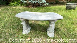 MaxSold Auction: 2002 Waucondan Concrete Garden Bench lot 99 - South Dundas (Ontario, Canada) SELLER MANAGED Estate Sale Online Auction - Main Street