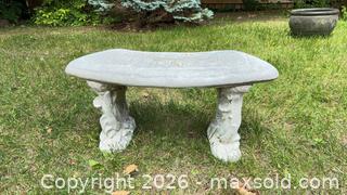 MaxSold Auction: 2002 Waucondan Concrete Garden Bench lot 99 - South Dundas (Ontario, Canada) SELLER MANAGED Estate Sale Online Auction - Main Street