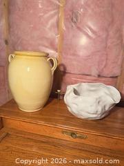 MaxSold Auction: 2 MCM Studio Art Potter Pieces Vase and Bowl  - South Dundas (Ontario, Canada) SELLER MANAGED Estate Sale Online Auction - Main Street