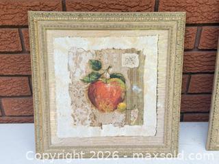 MaxSold Auction: 5 fruit art pieces in frames  - South Dundas (Ontario, Canada) SELLER MANAGED Estate Sale Online Auction - Main Street