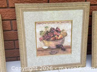 MaxSold Auction: 5 fruit art pieces in frames  - South Dundas (Ontario, Canada) SELLER MANAGED Estate Sale Online Auction - Main Street