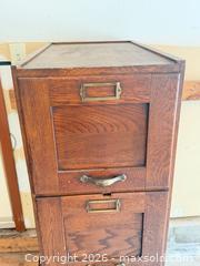 MaxSold Auction: Antique 4 drawer Wooden Oak Filing Cabinet  - South Dundas (Ontario, Canada) SELLER MANAGED Estate Sale Online Auction - Main Street