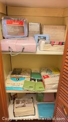 MaxSold Auction: Closet full of New in packaging Bed Clothes lot 224 - South Dundas (Ontario, Canada) SELLER MANAGED Estate Sale Online Auction - Main Street