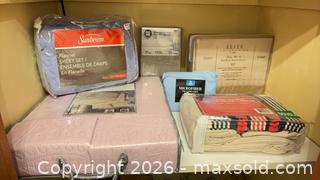 MaxSold Auction: Closet full of New in packaging Bed Clothes lot 224 - South Dundas (Ontario, Canada) SELLER MANAGED Estate Sale Online Auction - Main Street