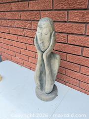MaxSold Auction: Garden statue head in hands  - South Dundas (Ontario, Canada) SELLER MANAGED Estate Sale Online Auction - Main Street