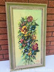 MaxSold Auction: H. Pics, Botanical Oil painting on canvas framed  - South Dundas (Ontario, Canada) SELLER MANAGED Estate Sale Online Auction - Main Street