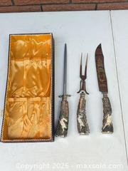 MaxSold Auction: Klaus Tragbar, Stainless-Forged Germany 3 Piece Carving Set Animal Profile - South Dundas (Ontario, Canada) SELLER MANAGED Estate Sale Online Auction - Main Street
