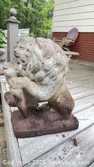 MaxSold Auction: Pair of Concrete Lions lot 110 - South Dundas (Ontario, Canada) SELLER MANAGED Estate Sale Online Auction - Main Street