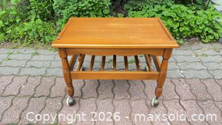 MaxSold Auction: Roxton Rolling Coffee Table lot 95 - South Dundas (Ontario, Canada) SELLER MANAGED Estate Sale Online Auction - Main Street