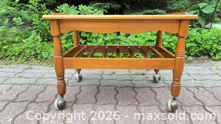 MaxSold Auction: Roxton Rolling Coffee Table lot 95 - South Dundas (Ontario, Canada) SELLER MANAGED Estate Sale Online Auction - Main Street