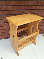 MaxSold Auction: Vintage Magazine Book Stand Side Table - South Dundas (Ontario, Canada) SELLER MANAGED Estate Sale Online Auction - Main Street