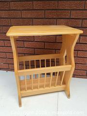 MaxSold Auction: Vintage Magazine Book Stand Side Table - South Dundas (Ontario, Canada) SELLER MANAGED Estate Sale Online Auction - Main Street