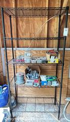 MaxSold Auction: Black Steel 5-Tier Wire Shelving Unit, 72" H x 36" W - Eldersburg (Maryland, USA) PARTNER MANAGED Moving Online Auction - Streaker Road