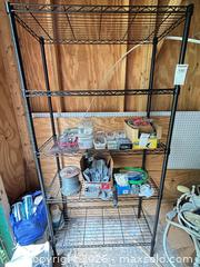 MaxSold Auction: Black Steel 5-Tier Wire Shelving Unit, 72" H x 36" W - Eldersburg (Maryland, USA) PARTNER MANAGED Moving Online Auction - Streaker Road