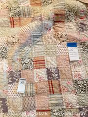 MaxSold Auction: Pottery Barn King Patchwork Quilted 100% Cotton Quilt - Eldersburg (Maryland, USA) PARTNER MANAGED Moving Online Auction - Streaker Road