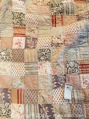 MaxSold Auction: Pottery Barn King Patchwork Quilted 100% Cotton Quilt - Eldersburg (Maryland, USA) PARTNER MANAGED Moving Online Auction - Streaker Road