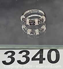 MaxSold Auction: 10K White Gold Ring with Black & White Diamond Cluster Band, Size 6.25 - Hatboro (Pennsylvania, USA) PARTNER MANAGED Estate Sale Online Auction -  Jacksonville Road