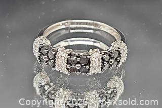 MaxSold Auction: 10K White Gold Ring with Black & White Diamond Cluster Band, Size 6.25 - Hatboro (Pennsylvania, USA) PARTNER MANAGED Estate Sale Online Auction -  Jacksonville Road
