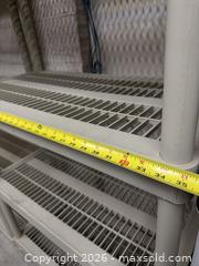 MaxSold Auction: Pair of Beige Plastic 5-Tier Shelving Units, ~72x32x16 in - Hatboro (Pennsylvania, USA) PARTNER MANAGED Estate Sale Online Auction -  Jacksonville Road