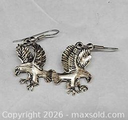 MaxSold Auction: Sterling Silver & Gold Eagle Necklace, Pendant and Fish Hook Earrings  - Hatboro (Pennsylvania, USA) PARTNER MANAGED Estate Sale Online Auction -  Jacksonville Road