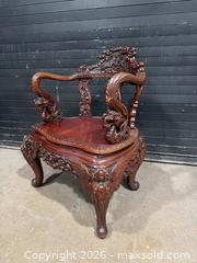 MaxSold Auction: Vintage Chinese Rosewood Carved Dragon Armchair - Hatboro (Pennsylvania, USA) PARTNER MANAGED Estate Sale Online Auction -  Jacksonville Road