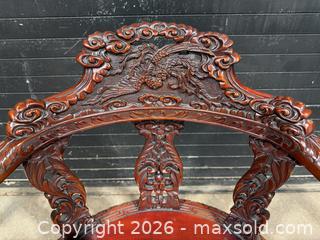 MaxSold Auction: Vintage Chinese Rosewood Carved Dragon Armchair - Hatboro (Pennsylvania, USA) PARTNER MANAGED Estate Sale Online Auction -  Jacksonville Road