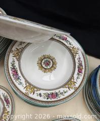 MaxSold Auction: Wedgwood Bone China Columbia Floral Gold-Trim Dinnerware - Hatboro (Pennsylvania, USA) PARTNER MANAGED Estate Sale Online Auction -  Jacksonville Road