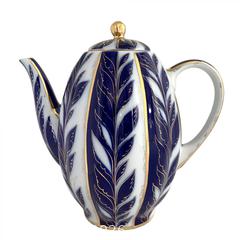 MaxSold Auction: Vintage Lomonosov Russian Porcelain "Winter Evening" Coffee Pot, 22k Gold Cobalt Tulip - 1980s - Toronto (Ontario, Canada) SELLER MANAGED Reseller Online Auction - Ellsworth Avenue