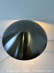MaxSold Auction: Modernist Brushed Silver Metal Flying Saucer Style Table Lamp Working - Toronto (Ontario, Canada) PARTNER MANAGED Reseller Online Auction - Railside Road