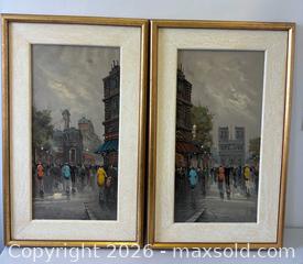 MaxSold Auction: Pair Mid-Century Framed Parisienne Street Scene Oil Paintings On Canvas Artist Signed Antonio DeVity - Toronto (Ontario, Canada) PARTNER MANAGED Reseller Online Auction - Railside Road