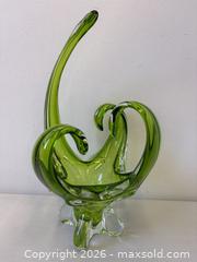 MaxSold Auction: Wild Mid-Century Modern Green Hued Art Glass Tentacle Bowl   - Toronto (Ontario, Canada) PARTNER MANAGED Reseller Online Auction - Railside Road