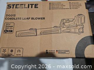 MaxSold Auction: 150 MPH Steelite Cordless Leaf Blower  - Toronto (Ontario, Canada) SELLER MANAGED Reseller Online Auction - Birchmont Road (STORAGE)