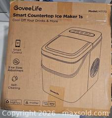 MaxSold Auction: Goveelife Smart Countertop Ice Maker - Toronto (Ontario, Canada) SELLER MANAGED Reseller Online Auction - Birchmont Road (STORAGE)