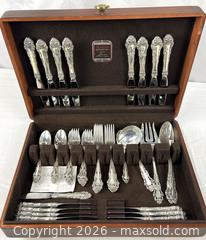 MaxSold Auction: Reed and Barton Sterling Silver Flatware Set - Campbell (California, USA) PARTNER MANAGED Estate Sale Online Auction -  Dell Avenue