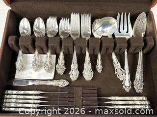 MaxSold Auction: Reed and Barton Sterling Silver Flatware Set - Campbell (California, USA) PARTNER MANAGED Estate Sale Online Auction -  Dell Avenue