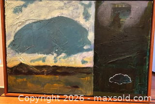 MaxSold Auction: Large original mixed-media/abstract painting (34.5" × 50.5") by artist A. Kihl - Metro Vancouver A (British Columbia, Canada) UBC Endowment Lands SELLER MANAGED Estate Sale Online Auction - Wesbrook Crescent