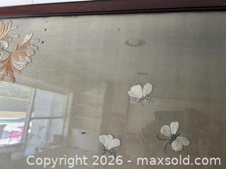 MaxSold Auction: Large Vintage Chinoiserie Embroidered Silk Panel Art - Framed Peacock - Metro Vancouver A (British Columbia, Canada) UBC Endowment Lands SELLER MANAGED Estate Sale Online Auction - Wesbrook Crescent