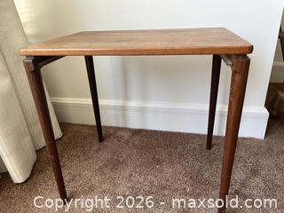 MaxSold Auction: Vintage Fritz Hansen (FH) Danish Modern Teak Side Table - Metro Vancouver A (British Columbia, Canada) UBC Endowment Lands SELLER MANAGED Estate Sale Online Auction - Wesbrook Crescent