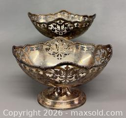 MaxSold Auction: (2) Vintage English Solid STERLING Silver Footed Candy Bowls - Hallmarked  - Toronto (Ontario, Canada) PARTNER MANAGED Reseller Online Auction - Queen Street West