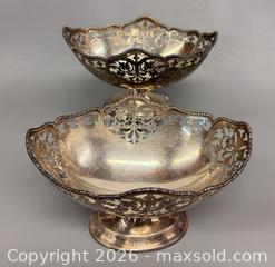 MaxSold Auction: (2) Vintage English Solid STERLING Silver Footed Candy Bowls - Hallmarked  - Toronto (Ontario, Canada) PARTNER MANAGED Reseller Online Auction - Queen Street West