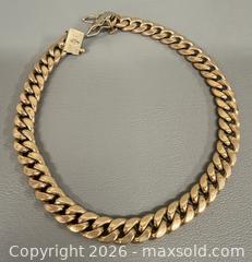 MaxSold Auction: Italian 10K Yellow Gold Cuban Link Chain Bracelet - Marked  - Toronto (Ontario, Canada) PARTNER MANAGED Reseller Online Auction - Queen Street West