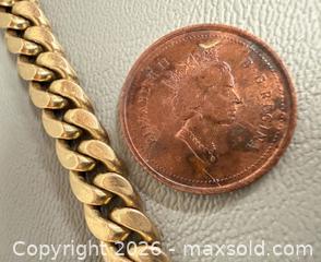 MaxSold Auction: Italian 10K Yellow Gold Cuban Link Chain Bracelet - Marked  - Toronto (Ontario, Canada) PARTNER MANAGED Reseller Online Auction - Queen Street West