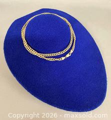 MaxSold Auction: Long Italian 10K Yellow Gold Cuban Link Chain Necklace - Marked  - Toronto (Ontario, Canada) PARTNER MANAGED Reseller Online Auction - Queen Street Wt.